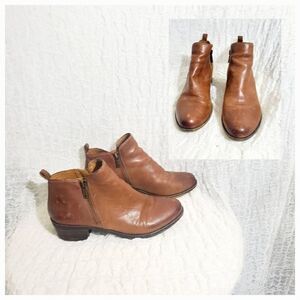 Lucky Brand Basel Toffee Color Booties Size 8M